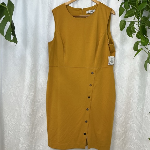 Kasper Dresses & Skirts - Kasper Marigold Shoulder Dress Size 18
